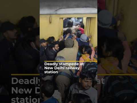 Stampede at New Delhi railway station kills at least 18 people | AJ#shorts