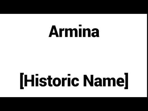 How to Pronounce Armina! - Middle Eastern Names