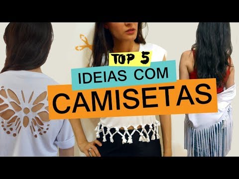 TOP 5 IDEAS TO CUSTOMIZE T-SHIRT | Customizando Mariely Del Rey
