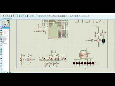 Simulación de alarma residencial en proteus -Circuitos lógicos secuenciales