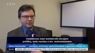 Rafał Pankowski o polskich neonazistach (reportaż czeskiej telewizji), 23.01.2018. 