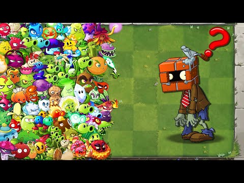 All Plants 1 Plant Food vs 99 Brickhead Zombie - Who Will Win? - PvZ 2 Challenge