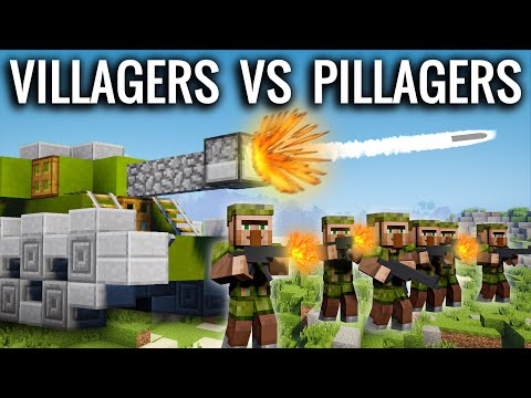 Minecraft - VILLAGERS VS PILLAGERS Modern Warfare | FULL MOVIE