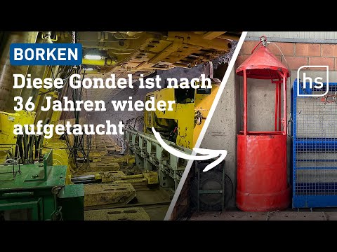 36 Jahre nach Grubenunglück in Braunkohlengrube Stolzenbach: Rettungsgondel wieder da! | hessenschau