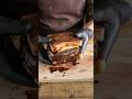 Ultimate moist chocolate cake and cheese sandwich #shorts #asmr #cooking