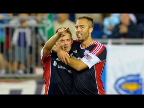 GOAL: Kelyn Rowe's long drive finds the back of the net