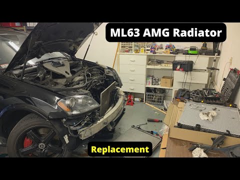 ML63 AMG Radiator Replacement - Messy but not bad