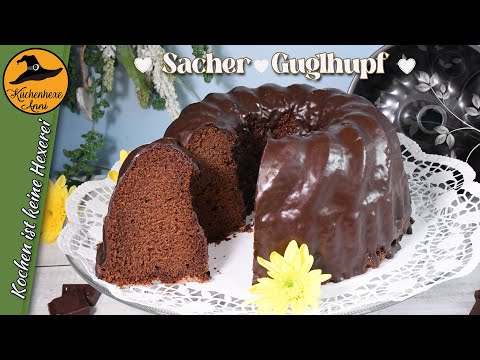 Luftiger , saftiger Sacher Guglhupf für Schokoliebhaber