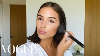 Olivia Culpo’s 40-Step Guide to Dewy Skin and Winged Eyeliner | Beauty Secrets | Vogue