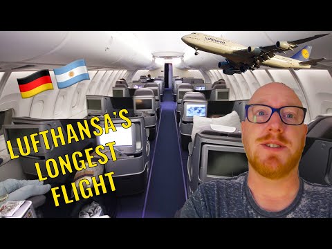 Lufthansa Longest Flight 🇩🇪: Boeing 747-8 Business Class: Frankfurt to Buenos Aires