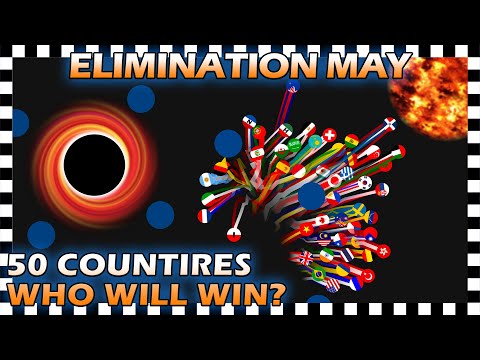 Marble Race Elimination - Top 50 Countries By Watch Time For May 2020 - Algodoo