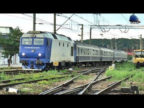 Trenul Regio Express Sighetu Marmației-București Nord/Cluj în Gara Beclean pe Someș - 03 August 2025