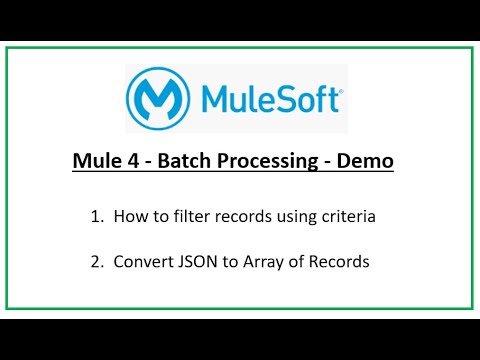 Mule 4 Batch Processing - Filtering of Records
