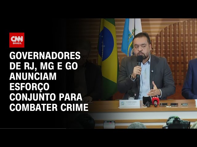 Megaoperação no RJ: Castro, Caiado e Zema anunciam “consórcio da paz” para segurança | CNN ARENA