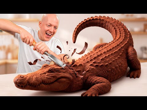 I Made a Giant 352-Pound Сhocolate Сrocodile