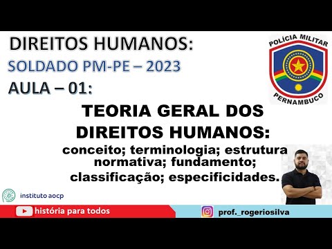 TEORIA GERAL DOS DIREITOS HUMANOS - aula 01
