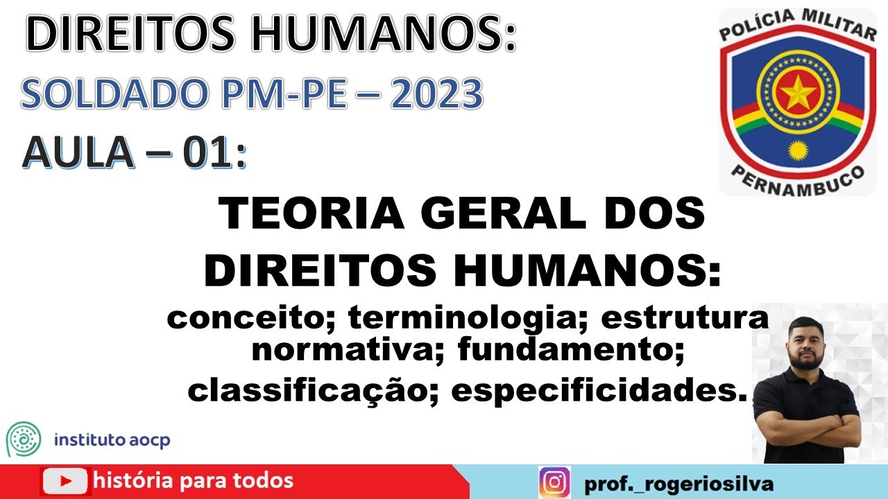 TEORIA GERAL DOS DIREITOS HUMANOS - aula 01
