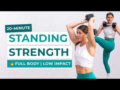 20-Minute Full Body Dumbbell Workout | Beginner, All-Standing