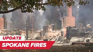 600+ structures lost, thousands of people are evacuated | Spokane County Wildfires: 10 a.m. Update