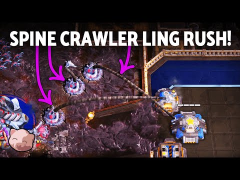 SPINE CRAWLER LING RUSH HOUR! (the Sex Panther build) | StarCraft 2
