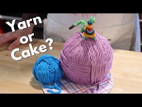 Learn How To Make A Giant Cake Ball from Arch Ravels | Board Game Bakes