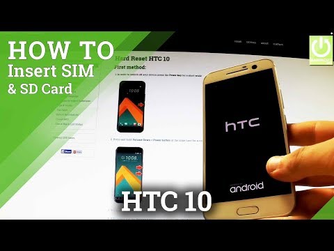 Install SIM and Memory Card in HTC 10 - Insert SIM and SD in HTC