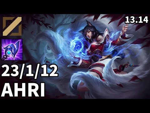 Ahri Mid vs Lux - EUW Master | Patch 13.14
