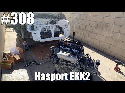 K20 swap motor mount install - K20 Swap Part 5