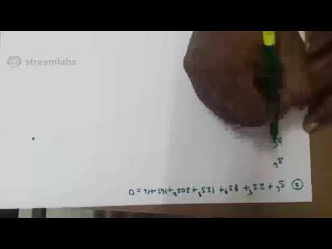 ROOT LOCUS & RH CRIETERION