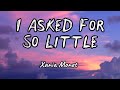 Xania Monet - I Asked For So Little (Lyrics)