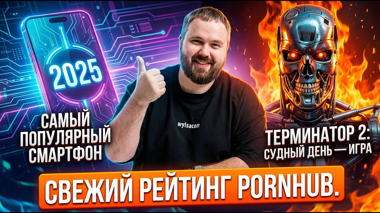WylsaPro: самый продаваемый смартфон, вышел Терминатор 2 и рейтинг PornHub