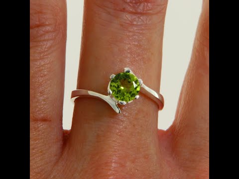 Inel Argint 925 Peridot Natural - Culoare si Eleganta
