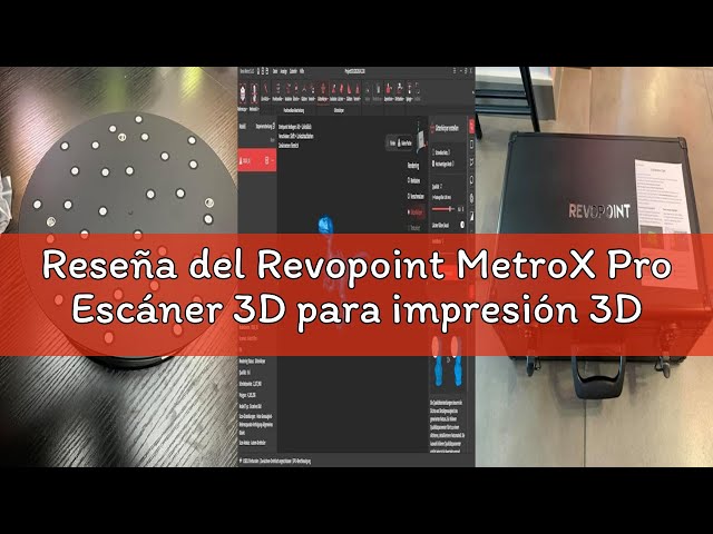 Vídeo relacionado con Revopoint MetroX Pro Escáner 3D para impresión 3D, escáner láser azul industrial de mano 30+15, precisión de hasta 0,01 mm, vista previa en tiempo real, 4 modos de escaneo, a todo color, AVANZADO