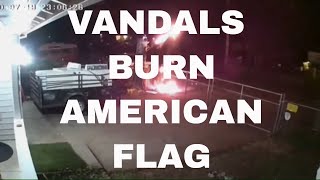 Vandals burn family&#39;s American flag in Clackamas County