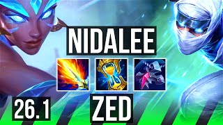 NIDALEE vs ZED (JGL) | 5k gold comeback | EUW Grandmaster | 26.1