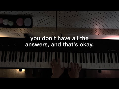 you don't have all the answers, and that's okay.