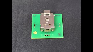 Test Socket for QFN24 with Double Latch Manual Actuator