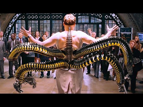 Octavius Demonstrates His Mechanical Arms - The Fusion Accident Scene - Spider-Man 2 (2004)