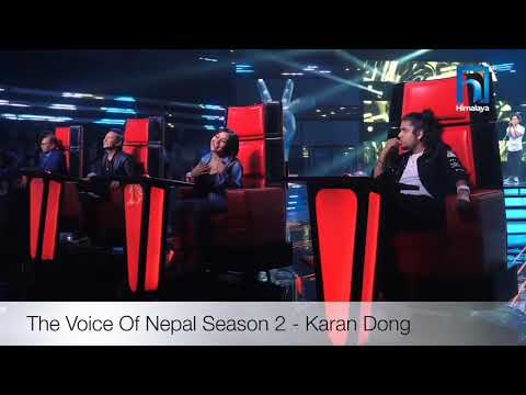 Karan Dong - Komal ta timro performing on The voice of Nepal season 2 blind audition.
