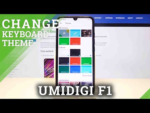 How to Customize Keyboard Theme with Photo in UMIDIGI F1 – Keyboard Look