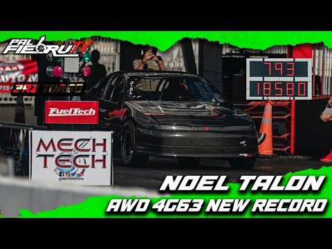 4cyl 4g63 AWD Noel Talon NEW RECORD en PUERTO RICO 7.93 @185mph Salinas Speedway | PalfiebruYV