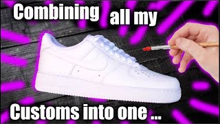 CUSTOM Air Force 1's!!  - Combining all my Customs into one ... (100K Special)