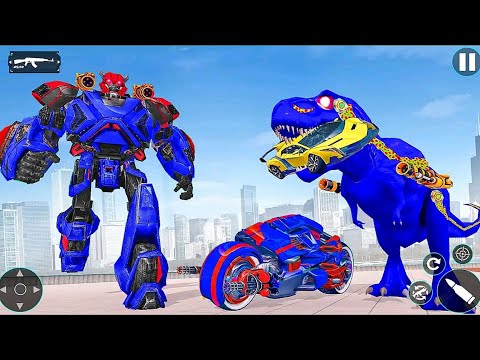 Dino Robot Transforming Game 2021: Jet Phoenix Car Bike Robot Transform - Android Gameplay