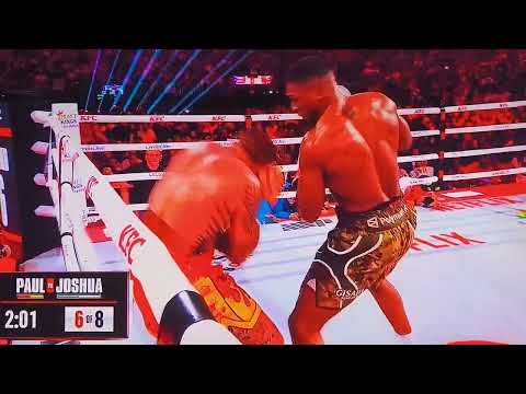 Anthony Joshua vs Jake Paul knockout moments