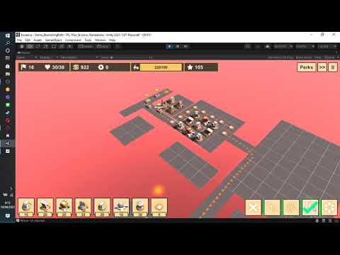 Testing Tower Defense from Unity
