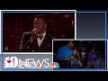 Chris Blue's family watches his Voice Live Playoffs performance