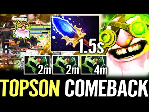 🔥 TOPSON Sniper MID 12 Deaths Comeback — 3x Wraith Band + Aghanim 3000 Range Stun META Dota 2 Pro