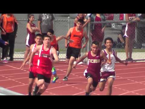 Arvin High Track @ Mcfarland/Cesar Chavez Inv. 2013 - Jv boys 4x100m heat 1