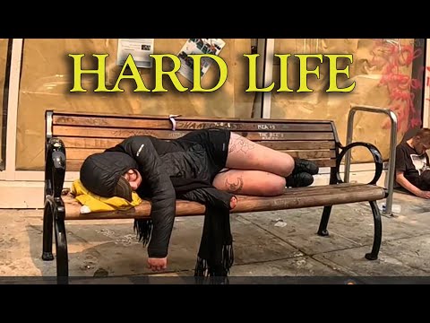 Aug. 19, 2023 - Homeless Area. Afternoon Walk in East Vancouver, Canada.