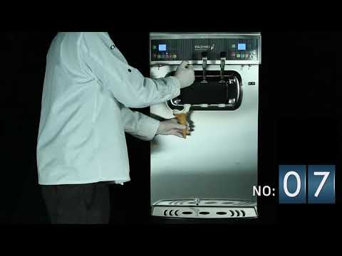 Pasmo S230FA2 Countertop Soft Serve Machine, 2 Flavors, 10-Qt Hoppers, Air-Cooled, Stainless Steel, 30L/Hr, 220V/60/1-Ph, 3.0kW 2 image